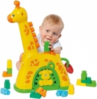BRINQ. CARDOSO BABY LAND GIRAFA DE ATIVIDADES AMARELA COM 15 BLOCOS 8016