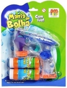 LANCADOR MANIA DE BOLHA CRISTAL A PILHA - DM TOYS