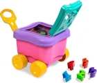 BRINQ. CARDOSO CARRINHO DE PUXAR BABY LAND BAUDUXO DIDATICO ROSA 3055