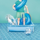 PISCINA COM ARMAÇÃO DE FERRO MOR 400 LITROS - 1000