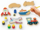 KIT COLORIR E BRINCAR INFANTIL MEIOS DE TRANSPORTE