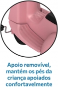 Triciclo Infantil - Passeio e Pedal - Banderetta - Rosa - Bandeirante 1246