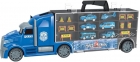CAMINHAO MALETA POLICIA 6 MINIATURAS E ACESSO - DM TOYS